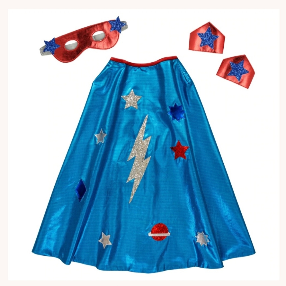 Meri Meri Super Hero Cape, mask  bracers